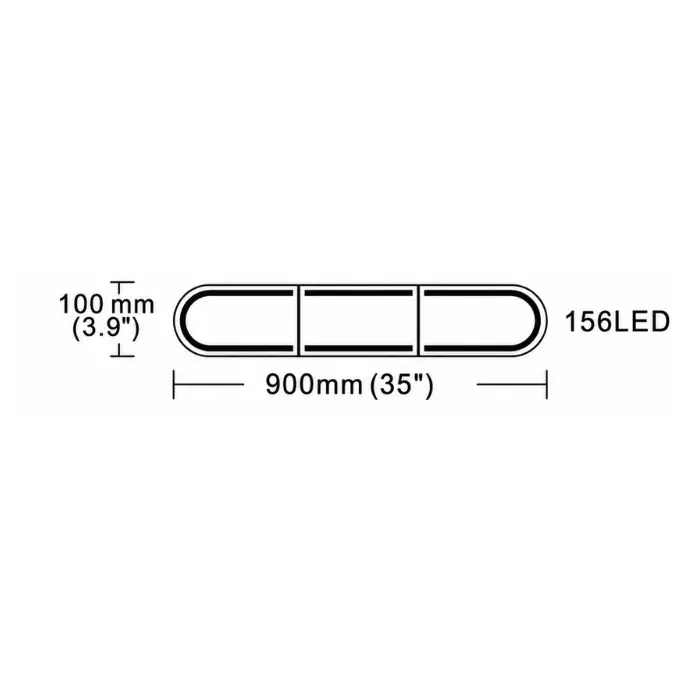 Essential Clear Top 900mm Lightbar - D-LIG-05102 - Product Image (1).webp