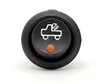Amber LED Round Rocker Switch with Vehicle Symbol 12/24V