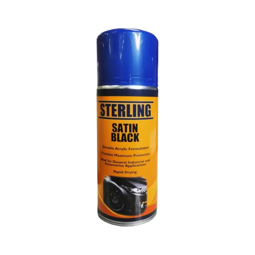 Satin Black Paint Aerosol 400ml