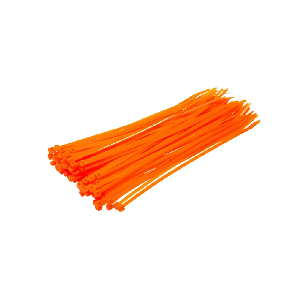Orange Cable Ties 300 x 4.8mm (x100)