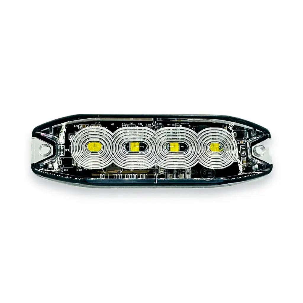 LED Slim Warning Light White - 98mm