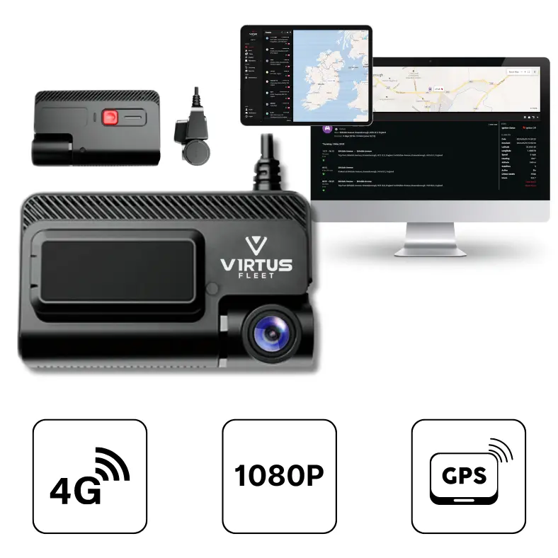 VF700 4G Live Dashcam with Built-in GPS and WIFI