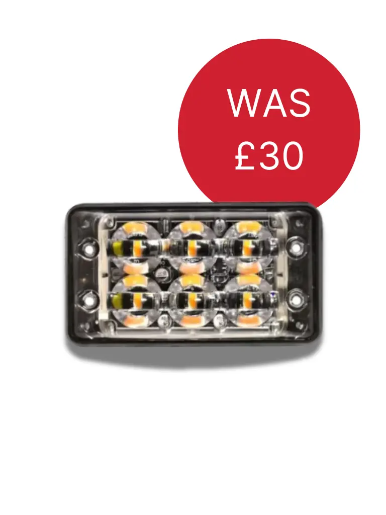 Amber 6 LED Warning Light