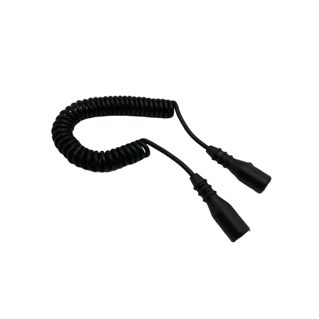 Black Suzi Coil 3.5m 2 x 24n Con (Inverted Plug)