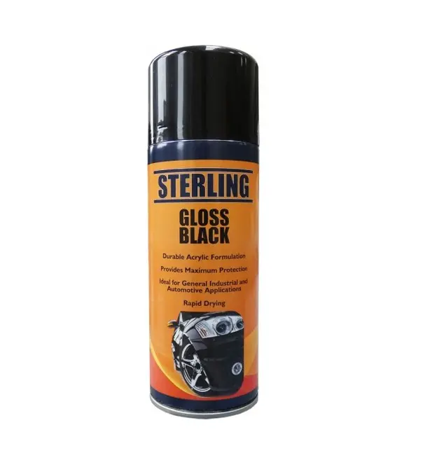 Gloss Black Paint Aerosol Spray 400ml