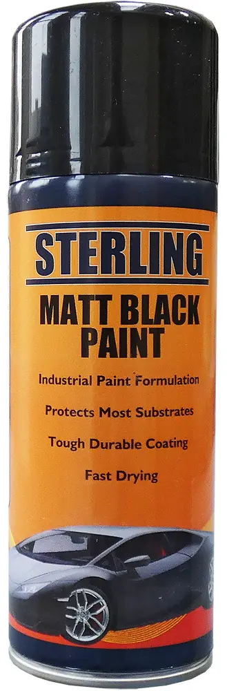 Matt Black Paint Aerosol 400ml