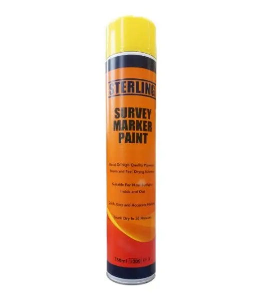Survey Marker Yellow Aerosol Spray 750ml