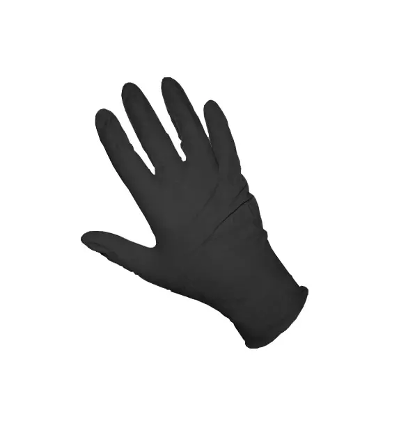 Black Nitrile Gloves Powder free (x100)