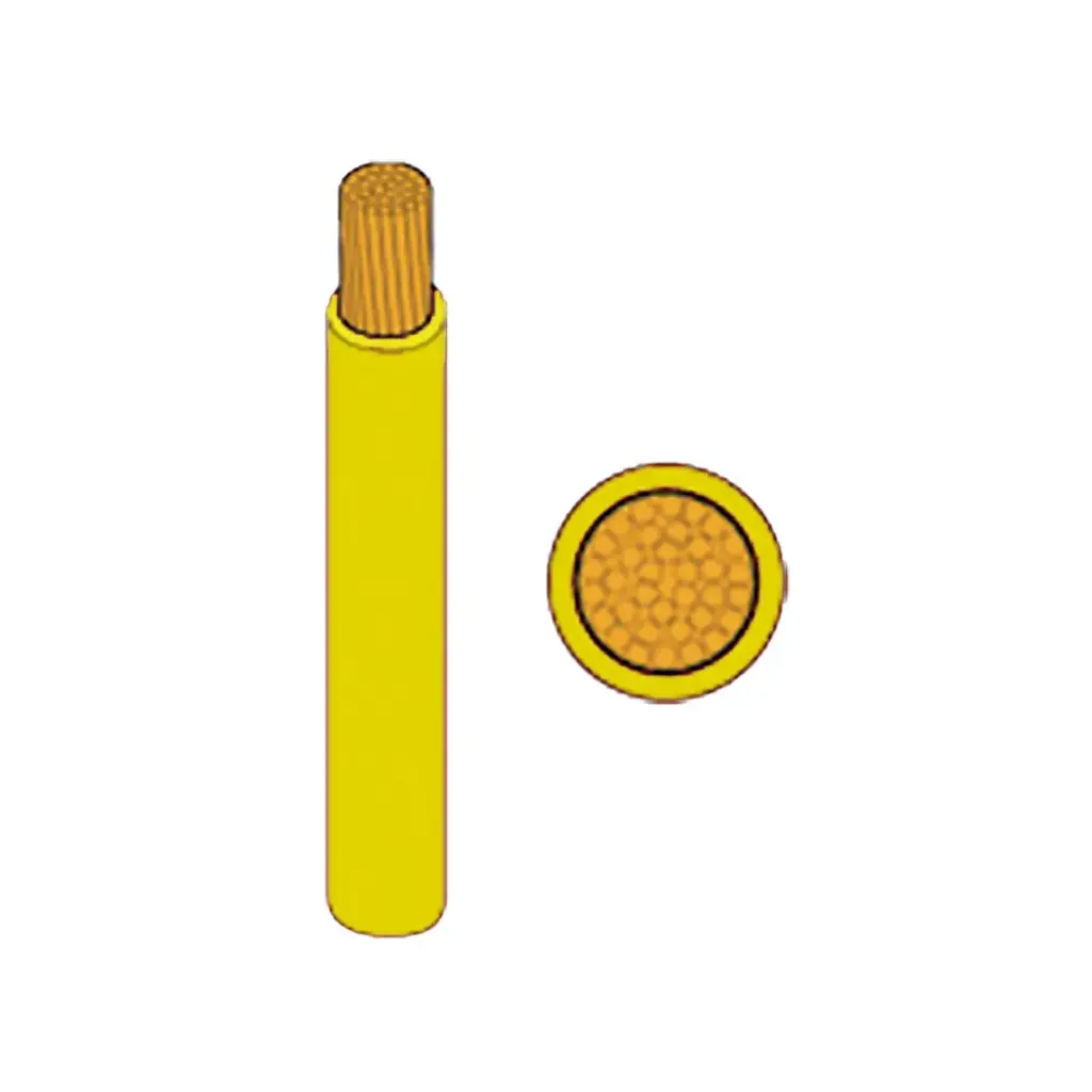 Single core 42A 4.5mm 100m Yellow