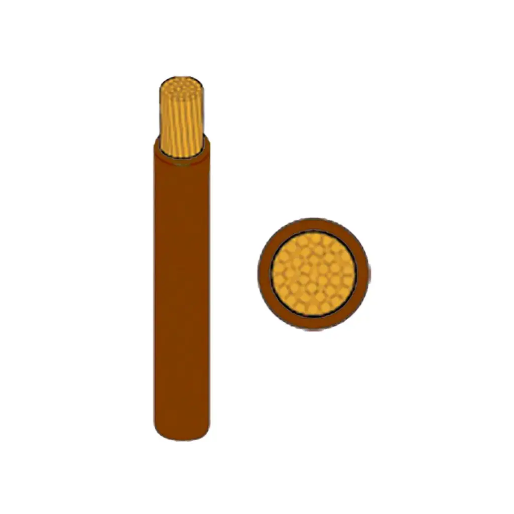 Single Core Cable - 70A, 10mm, 30m, Brown