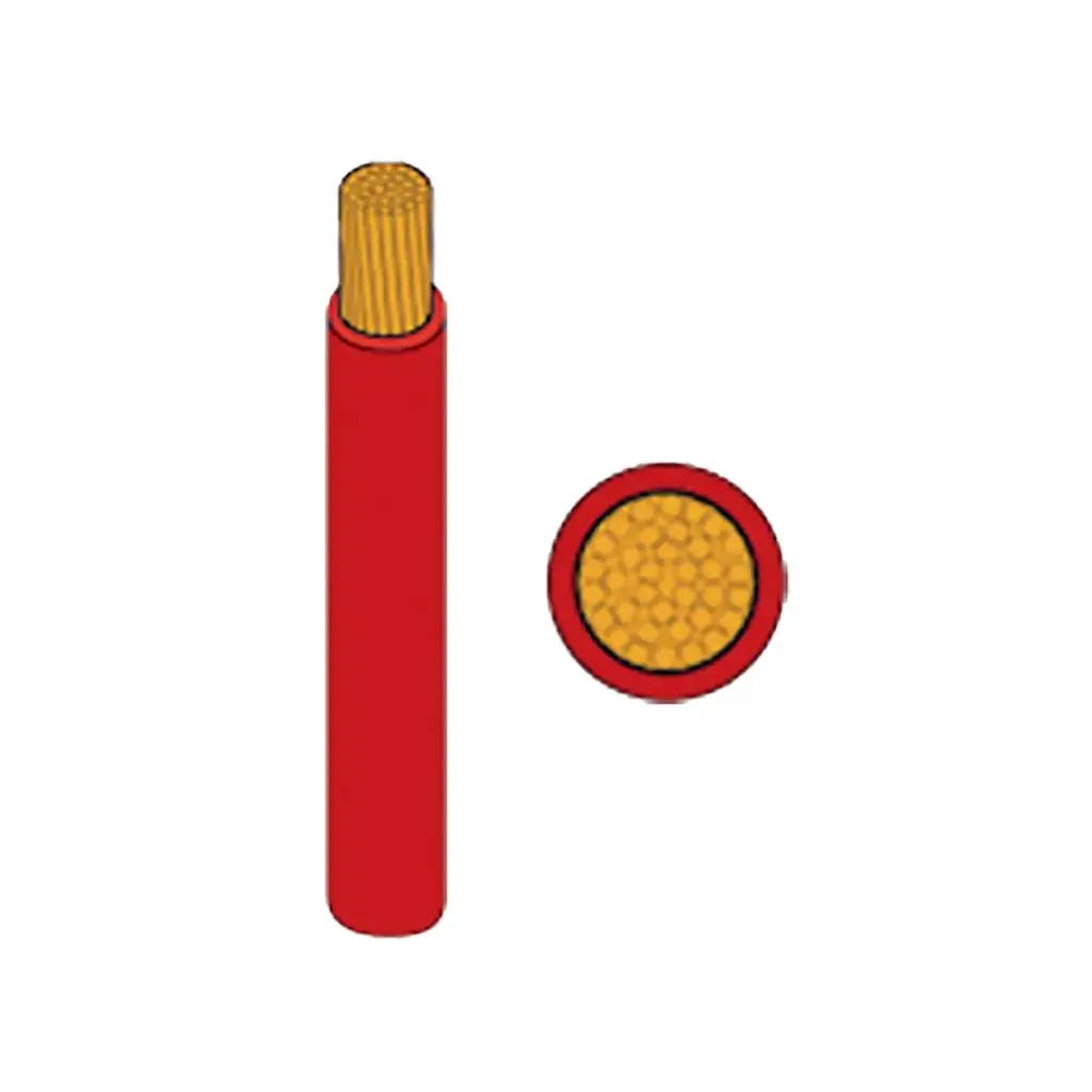 1C-63A-100R Red 8.5mm cable single core thin wall 100m roll 	