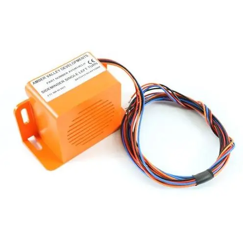 Amber Valley 12/24v Turning Left Voice Alarm with built in indicator module