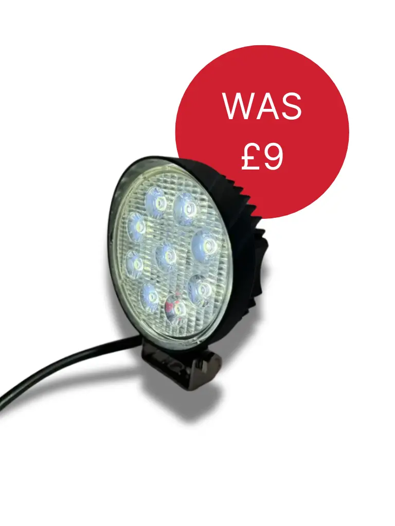 27W Round Work Light Flood Beam 4" LED 