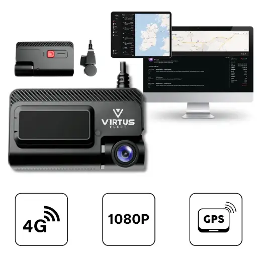 [D-CAM-22603] VF700 4G Live Dashcam with Built-in GPS and WIFI