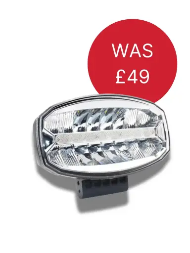 [D-LIG-10024] 88W Oval Led Driving Light with Front Position Light 10-30V