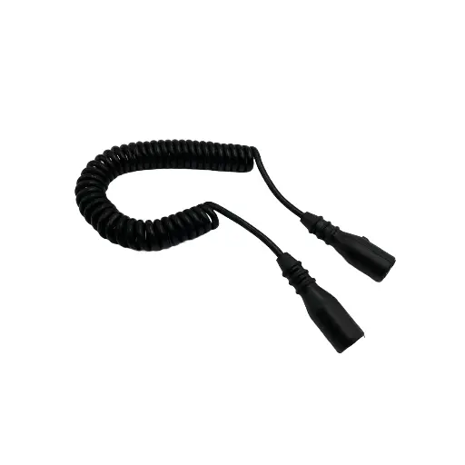 [D-ACC-27763] Black Suzi Coil 3.5m 2 x 24n Con (Inverted Plug)