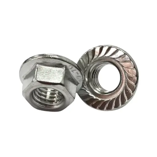 Flanged Nuts Grade 8 BZP (x100)