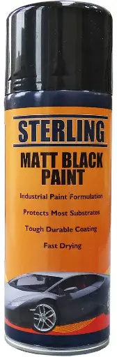 [D-CON-01477] Matt Black Paint Aerosol 400ml