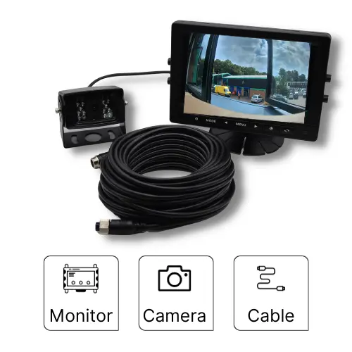 [D-KIT-0041] Vehicle Reversing Camera System (7" 3 Channel AHD Dash Monitor, 1080p Camera, 15m Extension)