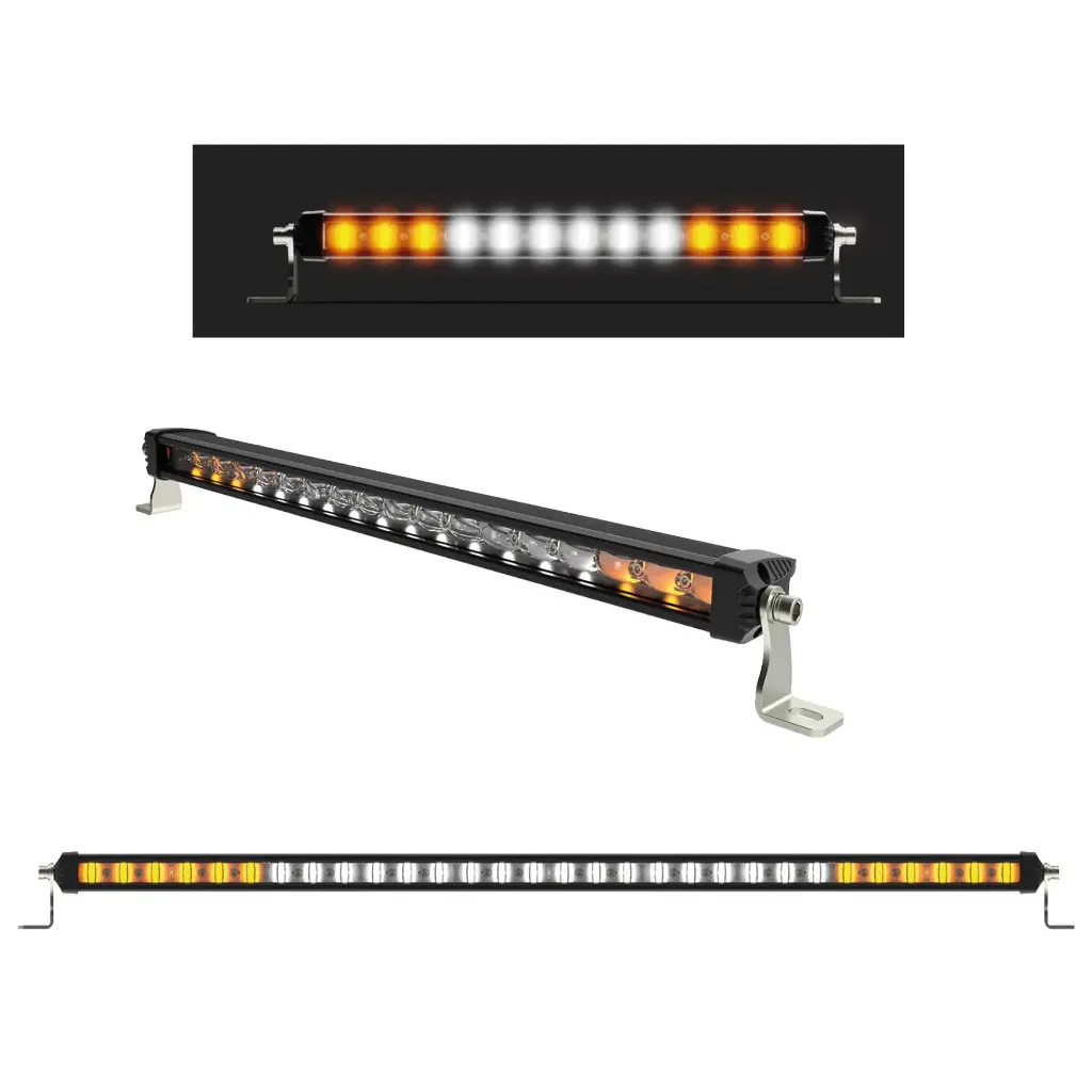 Utility Lightbars - White light & Amber Flash