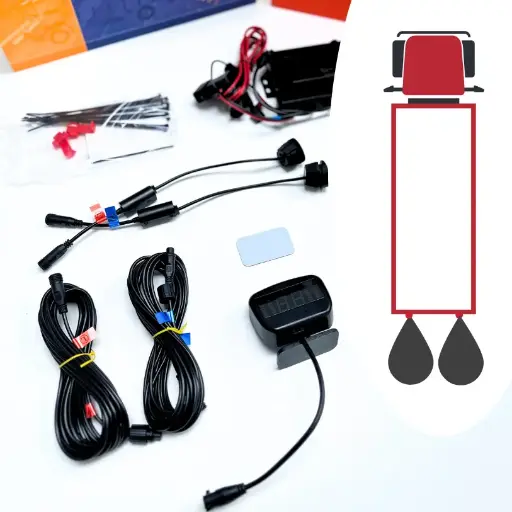 [D-SEN-00002] Heavy Duty Rear Parking Sensor System - 2 Sensors