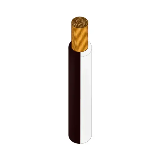 [1C-11A-100BKW] Thin Wall Single Core Cable 0.5mm 11A 100m Black and White